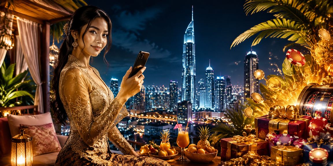 Pemain menggunakan telefon pintar untuk bermain kasino di Kuala Lumpur